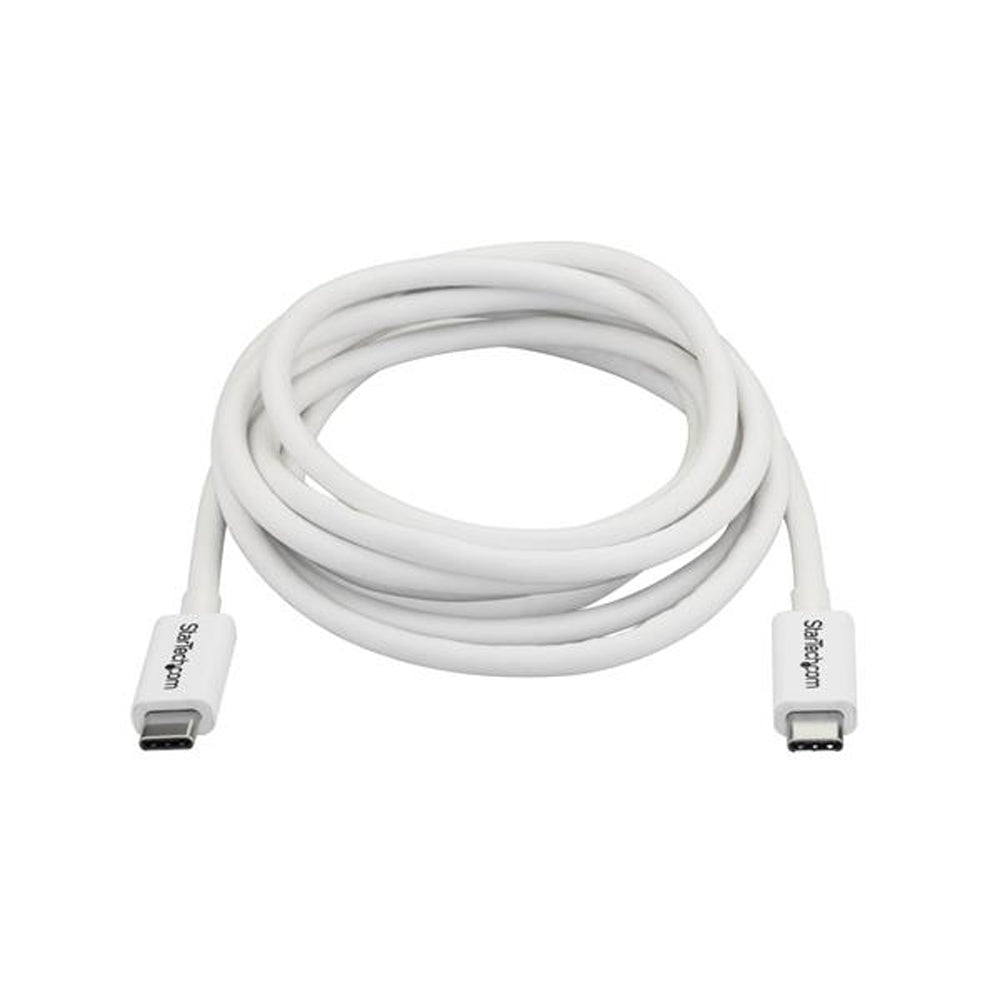 2m Thunderbolt 3 Cable 20Gbps - White 2m Thunderbolt 3 Cable 20Gbps - White